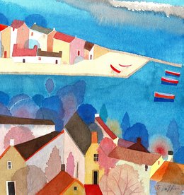 northern harbour watercolour