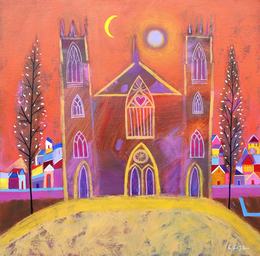 Eternal Minster Acrylic on canva panel 50 x 50cm Giuliana Lazzerini