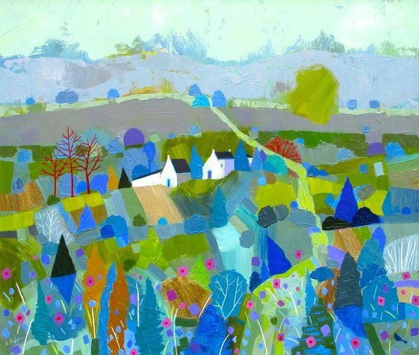 "Northern Breeze" Acrylic on canvas 60 x 70cm Giuliana Lazzerini available from the blue tree gallery in York