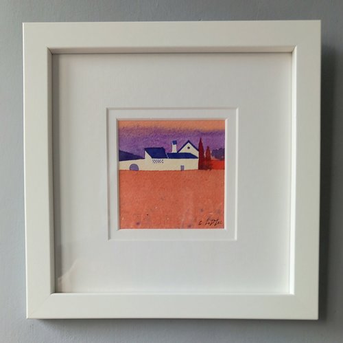 Summerfield Tuscany Watercolour 9 x 9cm Framed 23 x 23cm £95-f