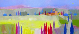 sunny field tuscany