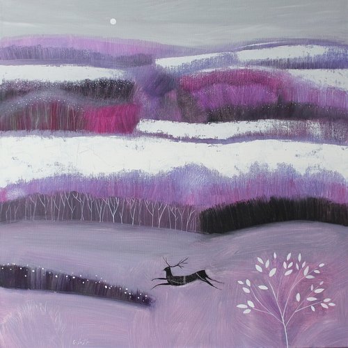 Winter Run Acrylic on canvas 70 x 70cm Giuliana Lazzerini £1,200