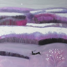 Winter Run Acrylic on canvas 70 x 70cm Giuliana Lazzerini £1,200