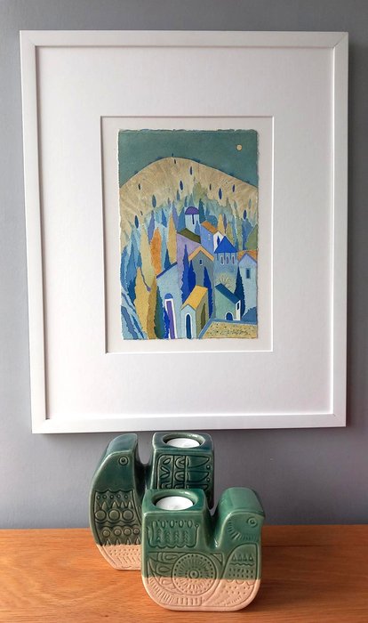 ancient-hill-tuscany-watercolour-28x18cm-framed