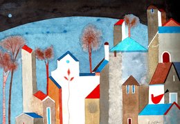 blue hill watercolour