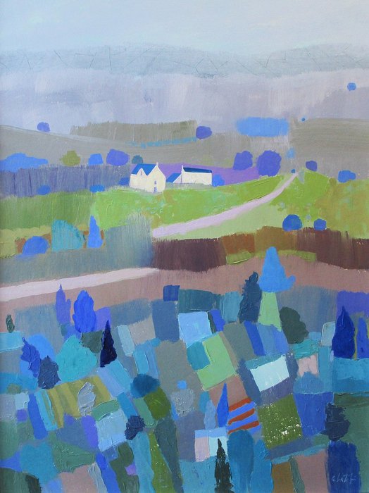 white cottages